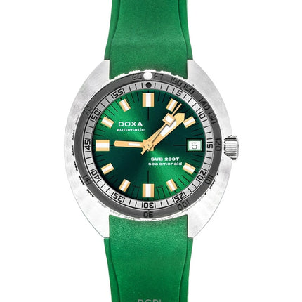 Doxa SUB 200T Sea Emerald Rubber Strap Green Dial Automatic Diver's 804.10.131S.26 200M Men's Watch With Extra Strap
