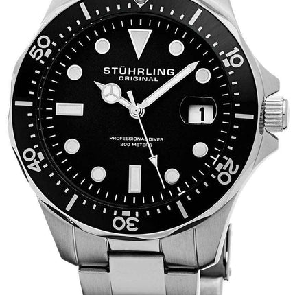 Stuhrling Original Regatta Quartz Divers 200M 824.01 Mens Watch