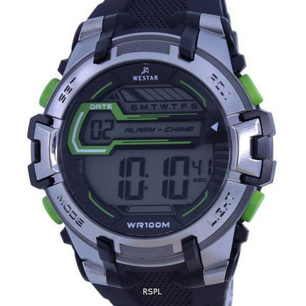 Westar Digital Silicon Strap Quartz 85005 PTN 001 100M Men's Watch