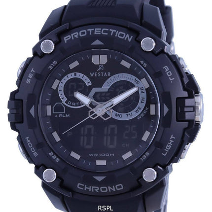 Westar Analog Digital Black Dial Quartz 85009 PTN 001 100M Men's Watch