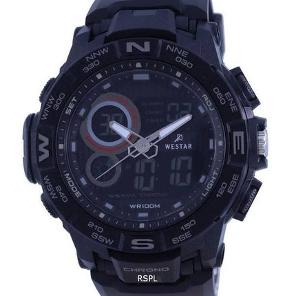 Westar Analog Digital Black Dial Quartz 85010 PTN 001 100M Men's Watch