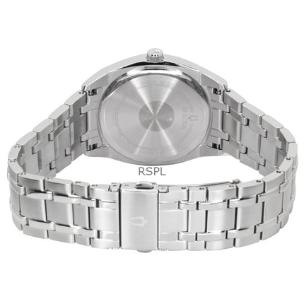 Bulova Surveyor Classic Stainless Steel Blue Dial Quartz 96C125 Men's Watch