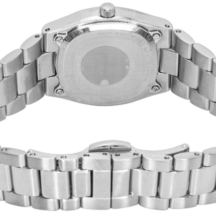 Bulova Super Seville Stainless Steel Red Mother Of Pearl Dial Quartz 96L354 Women's Watch