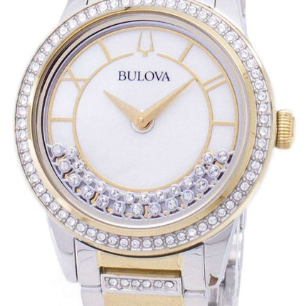 Bulova Crystal TurnStyle 98L245 Quartz Diamond Accents Women's Watch