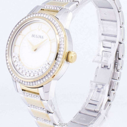 Bulova Crystal TurnStyle 98L245 Quartz Diamond Accents Women's Watch