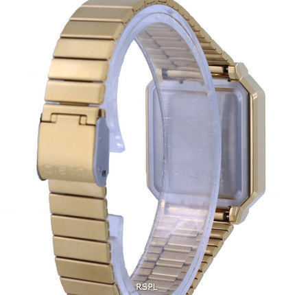 Casio Youth Vintage Stainless Steel Digital A100WEG-9A A100WEG-9 Women's Watch