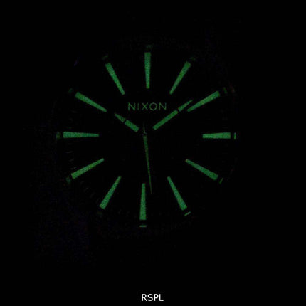 Nixon Quartz Sentry Brown Leather A105-1037-00 Mens Watch