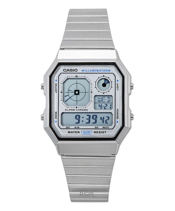 Casio Vintage Digital Stainless Steel Quartz A130WE-7A Unisex Watch