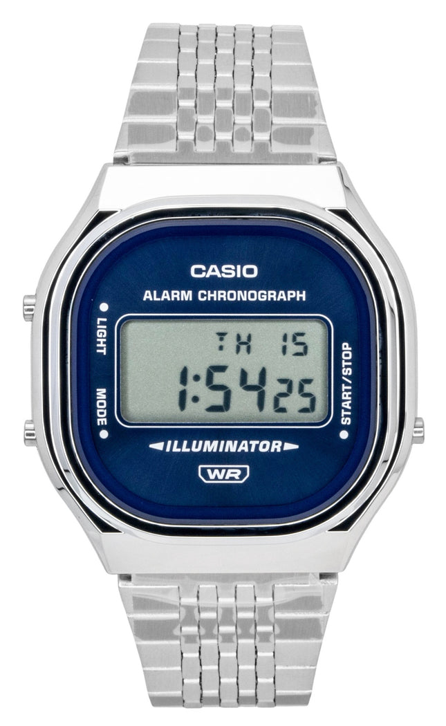 Casio Digital Stainless Steel Quartz A140WE-2A Unisex Watch
