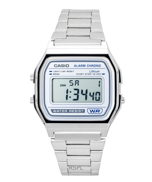 Casio Vintage Digital Stainless Steel Quartz A158WEA-7 Unisex Watch