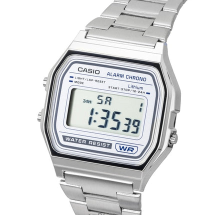 Casio Vintage Digital Stainless Steel Quartz A158WEA-7 Unisex Watch