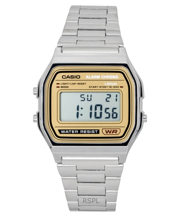 Casio Vintage Digital Stainless Steel Quartz A158WEA-9 Unisex Watch
