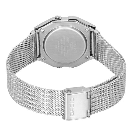 Casio Vintage Digital Stainless Steel Mesh Bracelet Quartz A158WEM-3 Unisex Watch