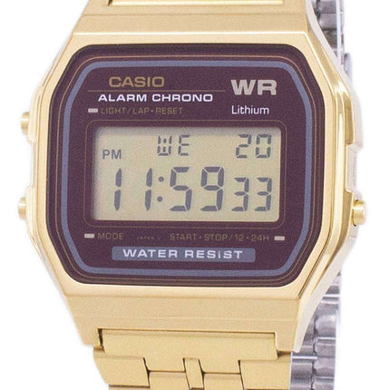 Casio Gold Tone Chronograph Digital A159WGEA-5 Men's Watch