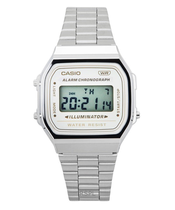 Casio Vintage Digital Stainless Steel Bracelet Quartz A168WA-8 Unisex Watch