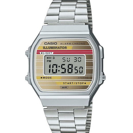 Casio Vintage Heritage Colors Stainless Steel Multicolor Dial Quartz A168WEHA-9A Unisex Watch