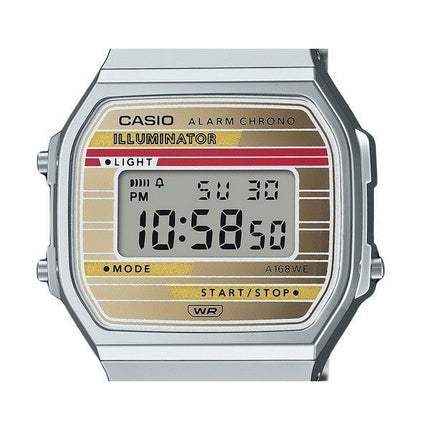 Casio Vintage Heritage Colors Stainless Steel Multicolor Dial Quartz A168WEHA-9A Unisex Watch