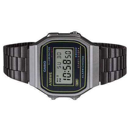 Casio Vintage Heritage Colors Stainless Steel Black Dial Quartz A168WEHB-1A Unisex Watch