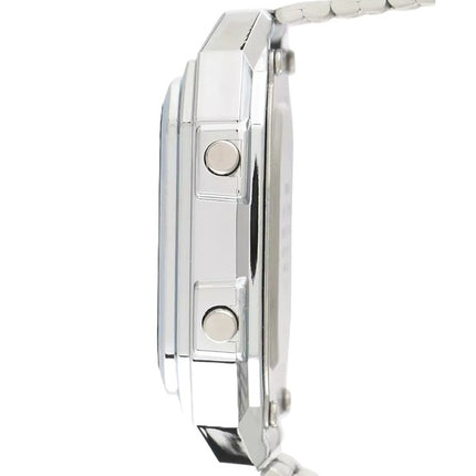 Casio Digital Stainless Steel Alarm Chrono Dual Time A178WA-1ADF A178WA-1A Mens Watch