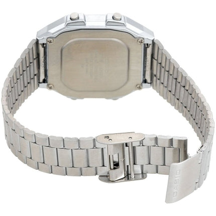 Casio Digital Stainless Steel Alarm Chrono Dual Time A178WA-1ADF A178WA-1A Mens Watch