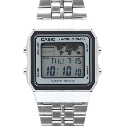 Casio Alarm World Time Digital A500WA-7DF Men's Watch