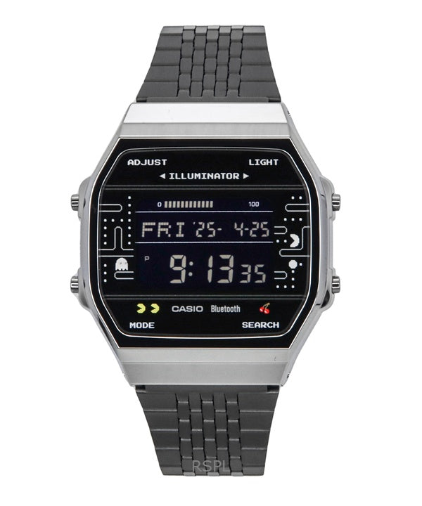 Casio Vintage Digital PAC-MAN Collaboration Smartphone Link Quartz ABL-100WEPC-1B Unisex Watch