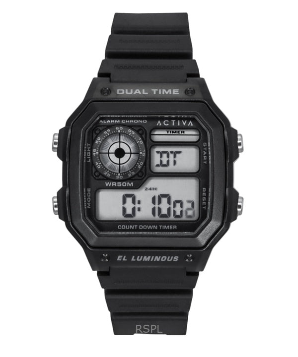 Invicta Activa Digital Polyurethane Strap Black Dial Quartz ACW1299-001 Men's Watch