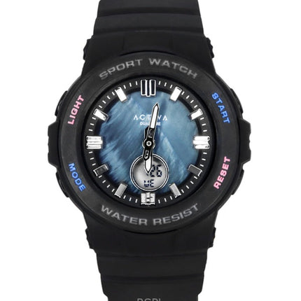 Invicta Activa Analog Digital Thermoplastic Polyurethane Strap Blue Mother of Pearl Dial Quartz ACW2125-001 Unisex Watch