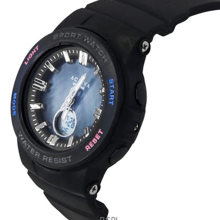 Invicta Activa Analog Digital Thermoplastic Polyurethane Strap Blue Mother of Pearl Dial Quartz ACW2125-001 Unisex Watch
