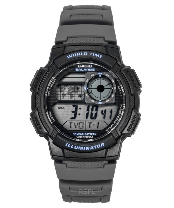 Casio Standard Digital Resin Strap Quartz AE-1000W-8AV 100M Men's Watch