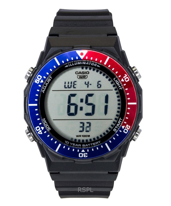 Casio Multifunctional Digital Resin Strap Pepsi Bezel Quartz AE-1700H-1A2V 100M Men's Watch