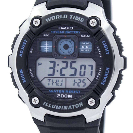 Casio Youth Illuminator World Time Alarm AE-2000W-1AV AE2000W-1AV Men's Watch
