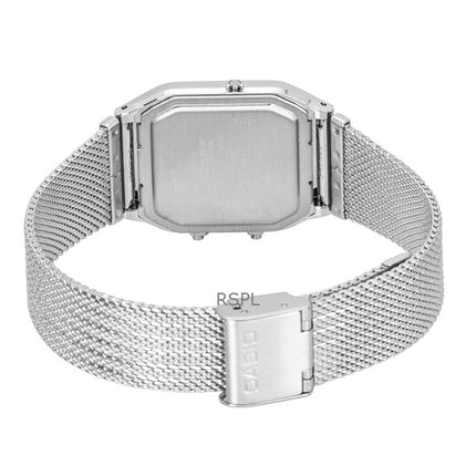 Casio Vintage Analog Digital Stainless Steel Mesh Bracelet Blue Dial Quartz AQ-230EM-2A Unisex Watch