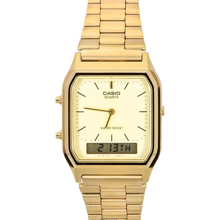 Casio Quartz Analog Digital Gold Tone AQ-230GA-9DMQYES Mens Watch