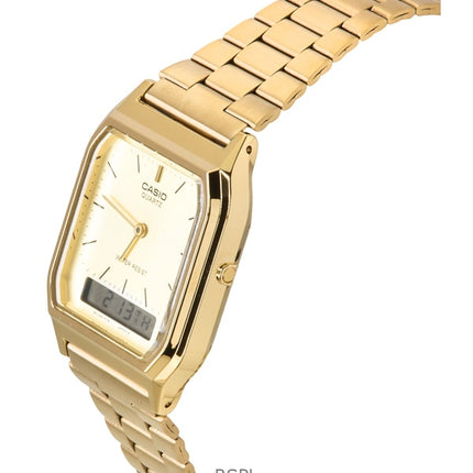 Casio Quartz Analog Digital Gold Tone AQ-230GA-9DMQYES Mens Watch