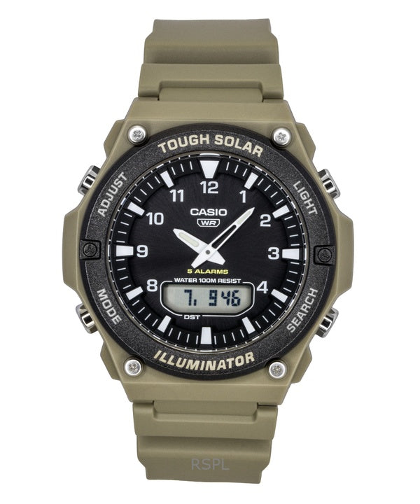 Casio Standard Analog Digital Resin Strap Black Dial Solar AQ-S820W-5AV 100M Men's Watch