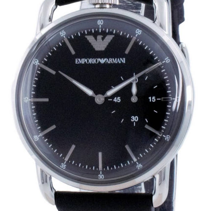 Emporio Armani Black Dial Leather Quartz AR11336 Men's Watch