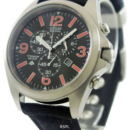 Citizen Eco-Drive Chronograph Titanium AT0660-13E AT0660 Mens Watch