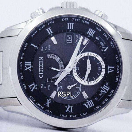 Citizen Eco-Drive Radio Controlled Perpetual Calendar World Time AT9080-57E Men's Watch