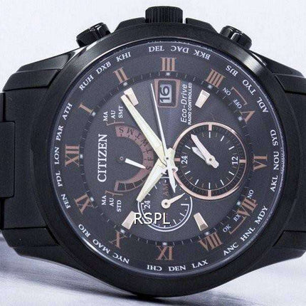 Citizen Eco-Drive Radio Controlled Perpetual Calendar World Time AT9085-53E Men's Watch