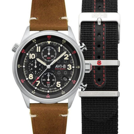 AVI-8 Flyboy Royal British Legion Tri-Service Limited Edition Quartz AV-4102-RBL-01 Men's Watch With Extra Strap