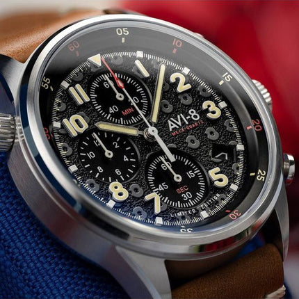 AVI-8 Flyboy Royal British Legion Tri-Service Limited Edition Quartz AV-4102-RBL-01 Men's Watch With Extra Strap