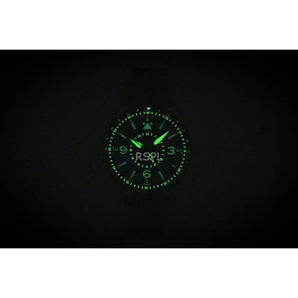AVI-8 Flyboy Airmaster GMT Fuselage Green Leather Strap Green Dial Automatic AV-4128-03 Men's Watch
