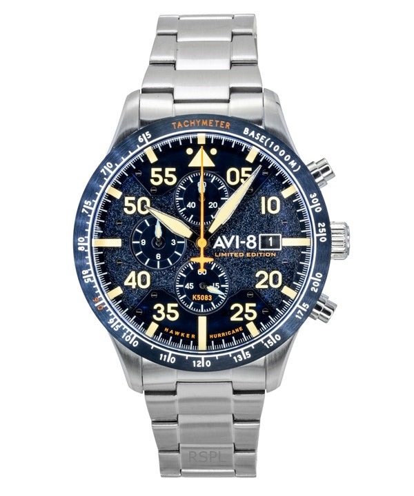 AVI-8 Hawker Hurricane Chronograph Limited Edition Blue Horizon Dial Quartz AV-4130-22 Men's Watch With Extra Strap