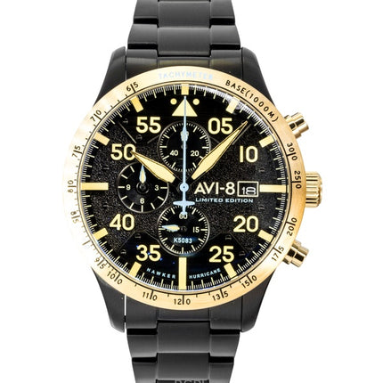 AVI-8 Hawker Hurricane Chronograph 90th Anniversary Limited Edition Altitude Black Dial Quartz AV-4130-55 Men's Watch