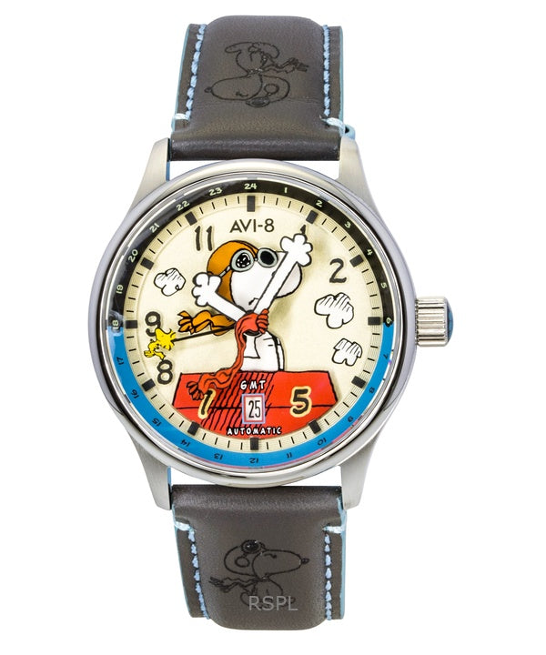 AVI-8 Hawker Hurricane Kent GMT Limited Edition Cream Brigade And Red Dial Automatic AV-4136-03 Men's Watch