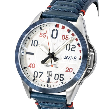 AVI-8 P-51 Mustang Hitchcock 85th Anniversary Limited Edition Silver Dial Automatic AV-4146-01 Men's Watch