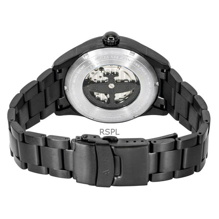 AVI 8 Spitfire Type 300 Eclipse Display Stainless Steel Black Dial Automatic AV-4147-44 Men's Watch