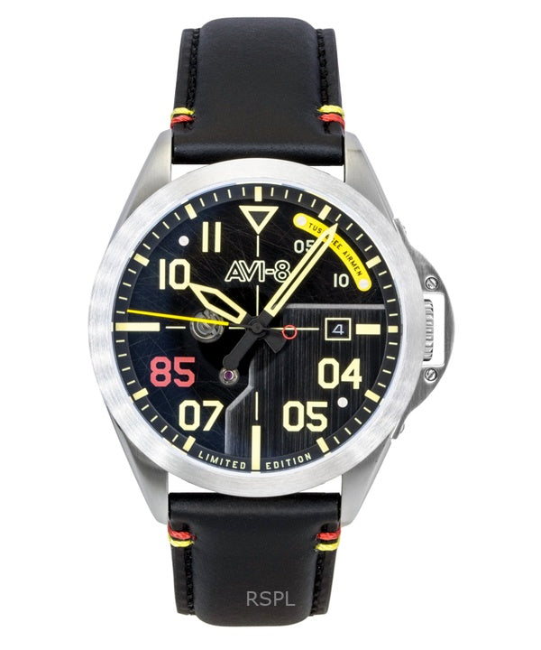 AVI-8 P-51 Mustang Patriot Automatic Tuskegee Airmen 85th Anniversary Limited Edition Black Dial AV-4148-01 Men's Watch