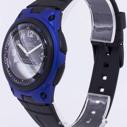 Casio Analog Digital Illuminator Telememo BlackBlue AW-80-2BVDF AW-80-2BV Mens Watch